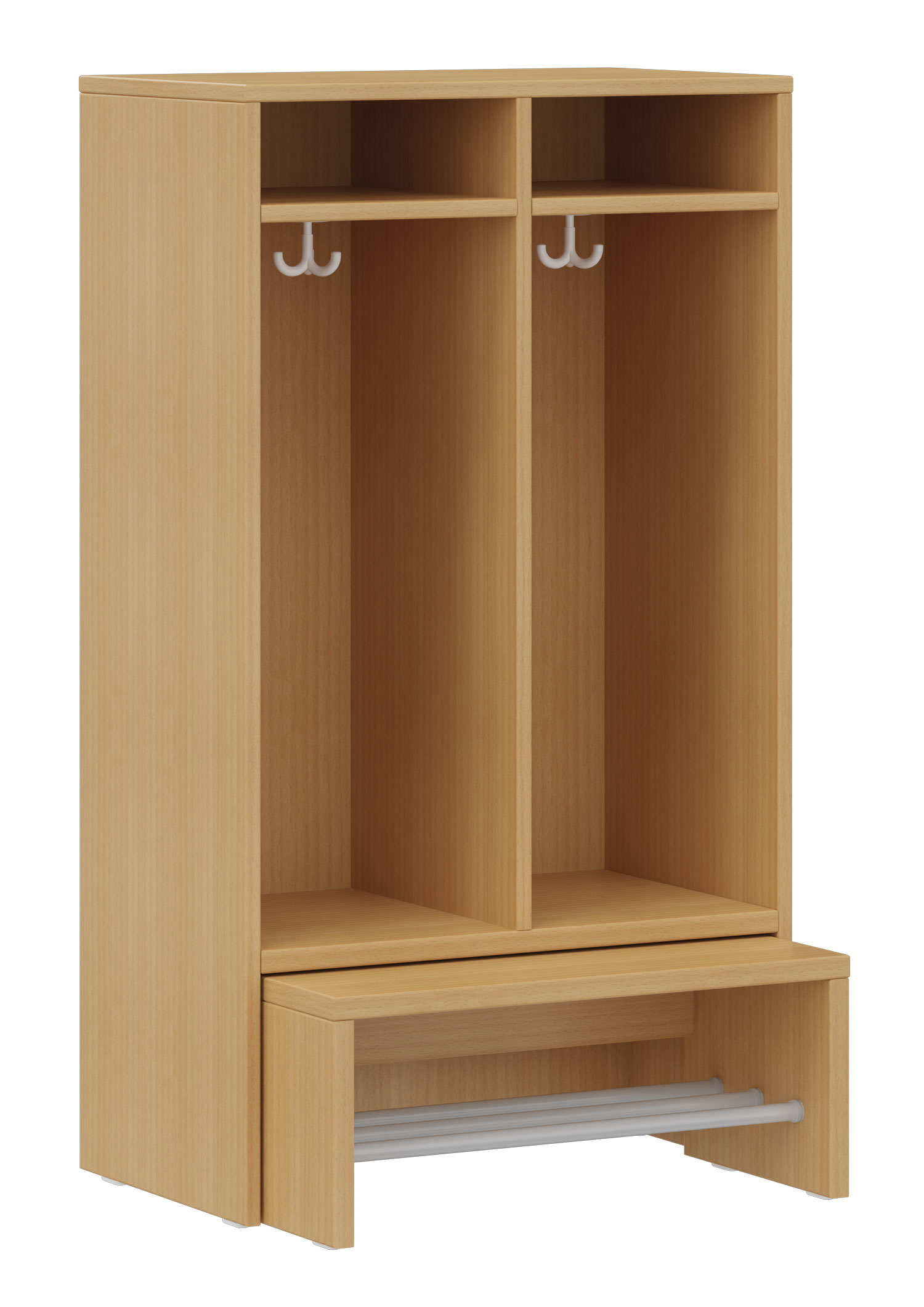 hej Garderobe mit Ausziehbank B mit 30,8 cm Fachbreite