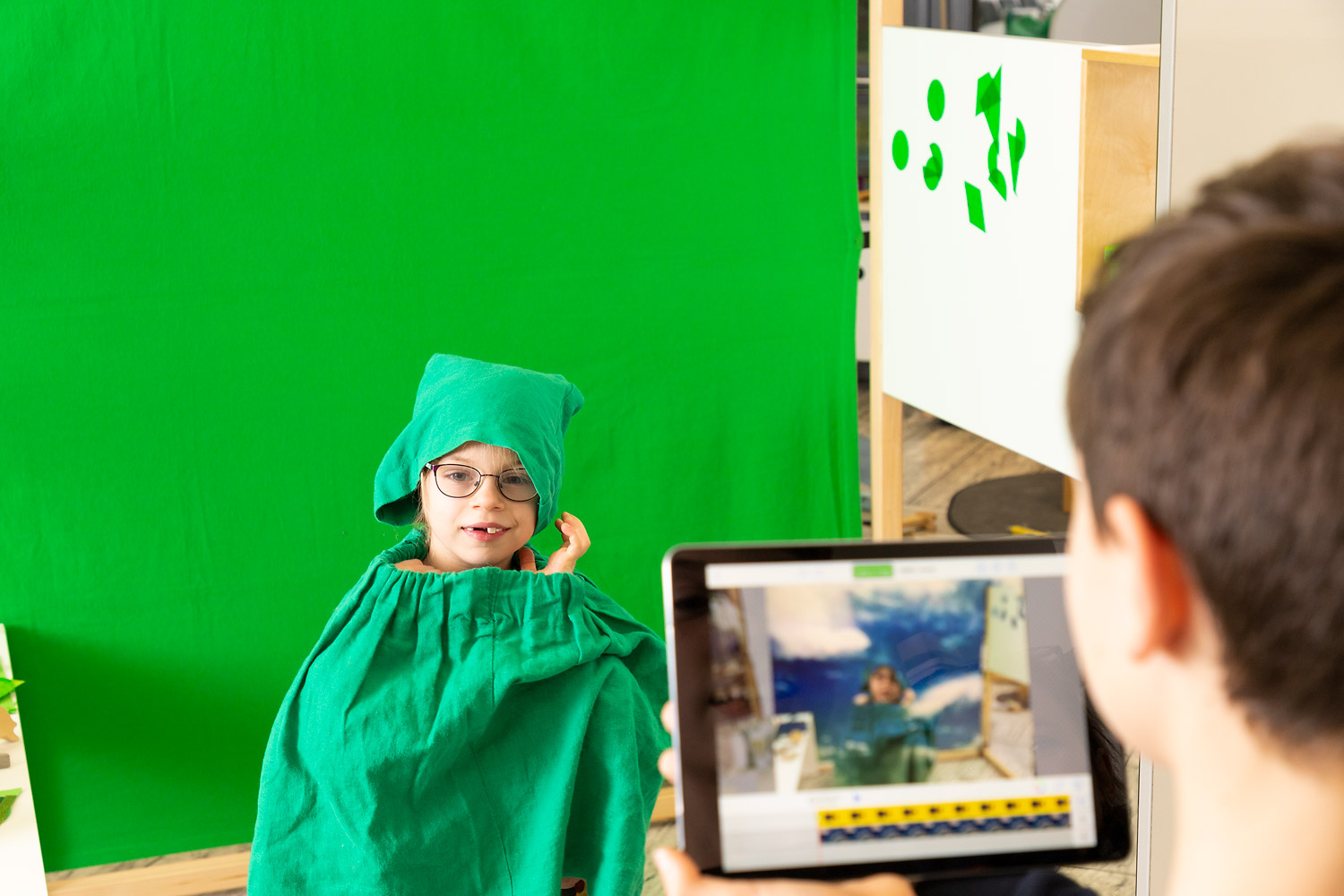 Greenscreen für RaumWürfel