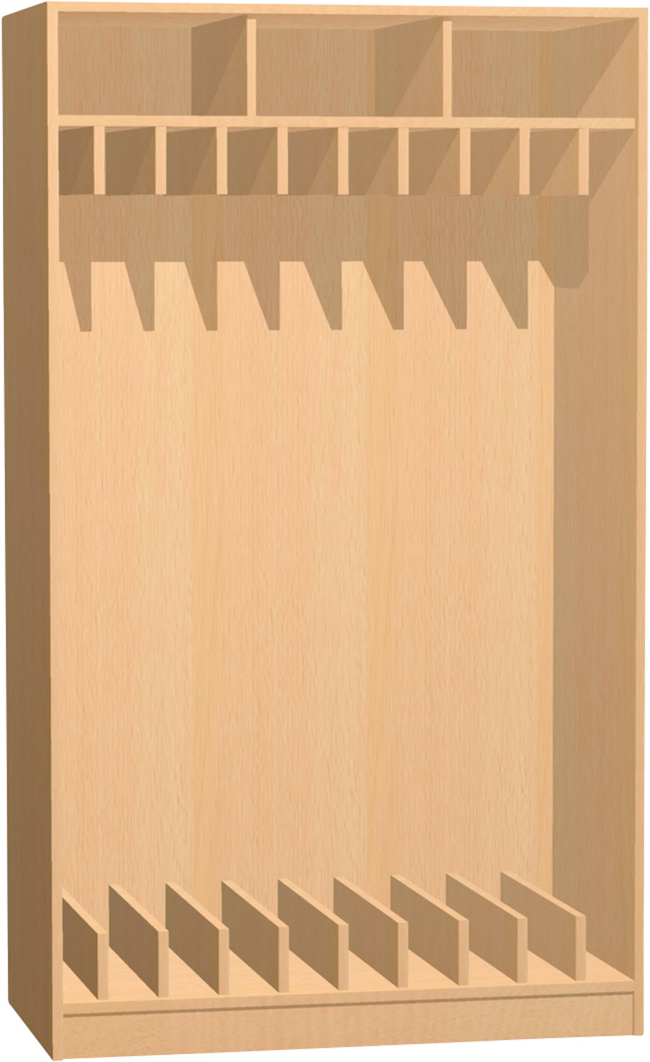 Liegepolster- und Deckenschrank für 10 Polster, Breite 110 cm