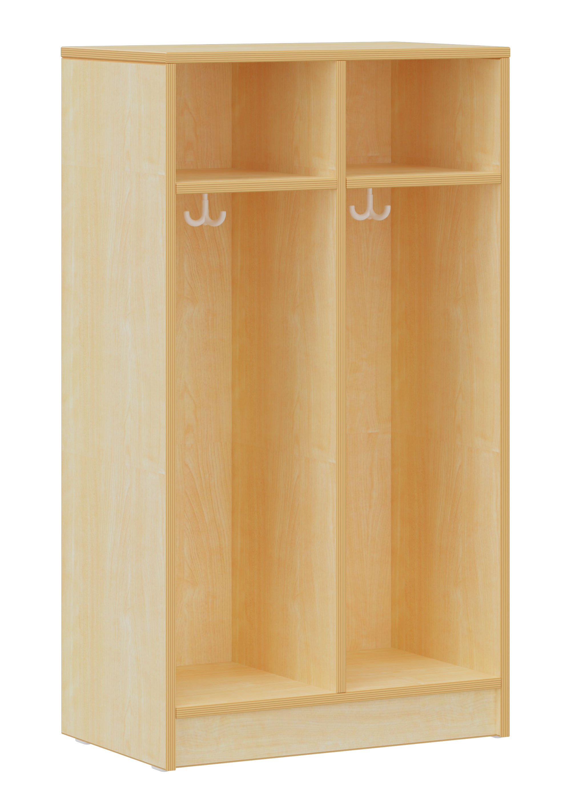 hej Fachgarderobe F mit 30,8 cm Fachbreite Größe 1/3, 2 Fächer