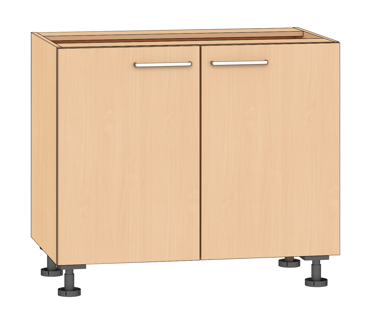 Geschirrschrank, Breite 100 cm